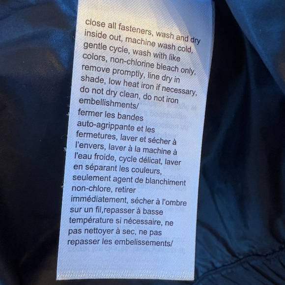 Calvin Klein Black Nylon Windbreaker Lightweight Hooded Jacket Coat Size MEDIUM - Picture 9 of 11